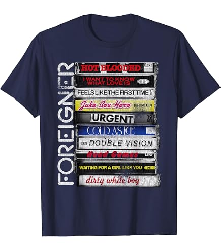 Amazon.com: Foreigner 1978 World Tour Crew Neck Short Sleeve Men's